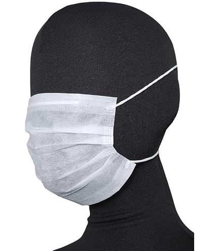 Amazon.co.jp: アズワン CRフェイスマスク クラス100 3層 頭掛けタイプ